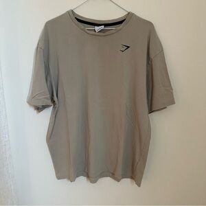 Gymshark Light Tan Short Sleeve Workout Tee